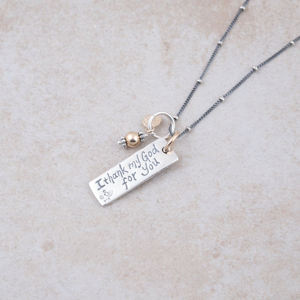 I Thank My God Necklace - Holly Lane