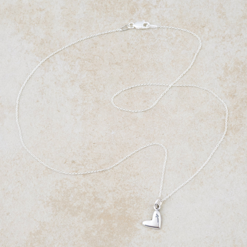 Little Heart for God Necklace - Holly Lane