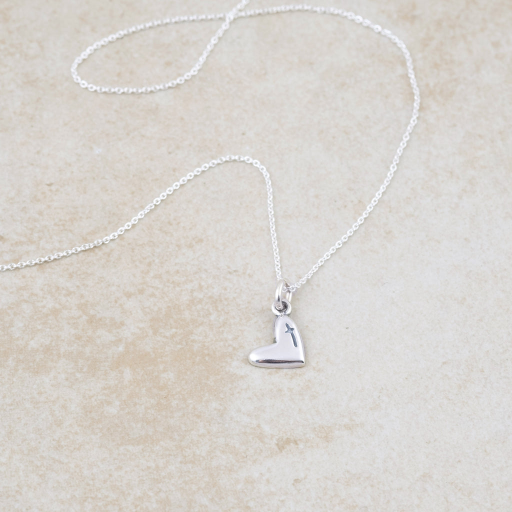Little Heart for God Necklace - Holly Lane