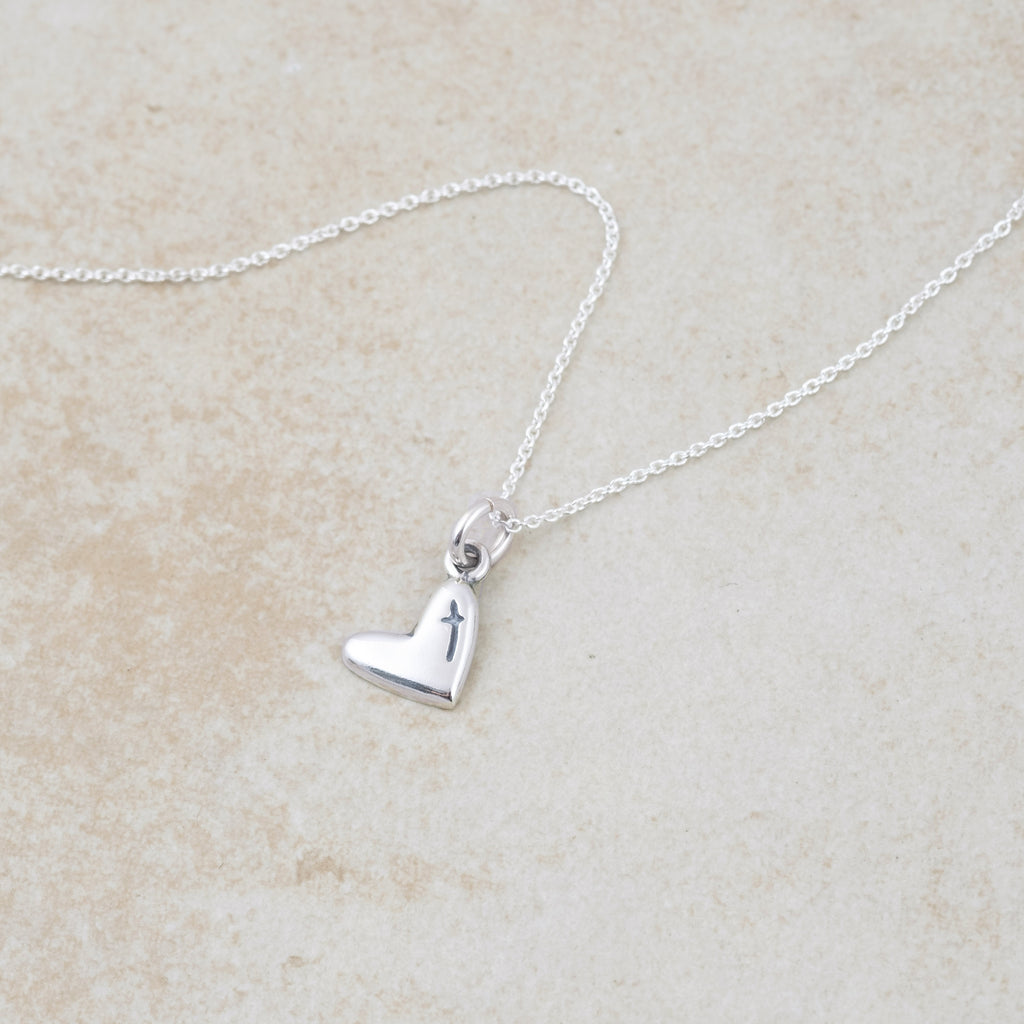 Little Heart for God Necklace - Holly Lane