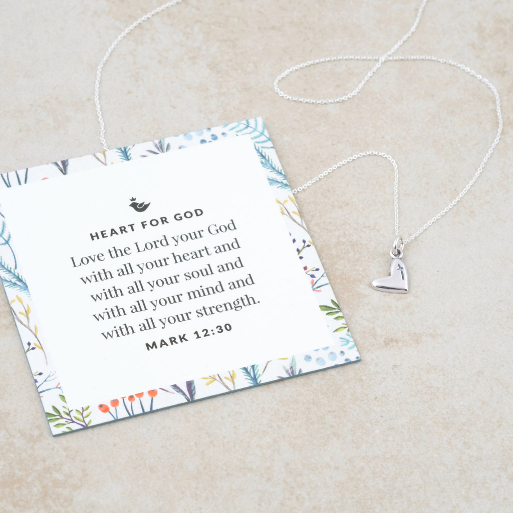 Little Heart for God Necklace - Holly Lane