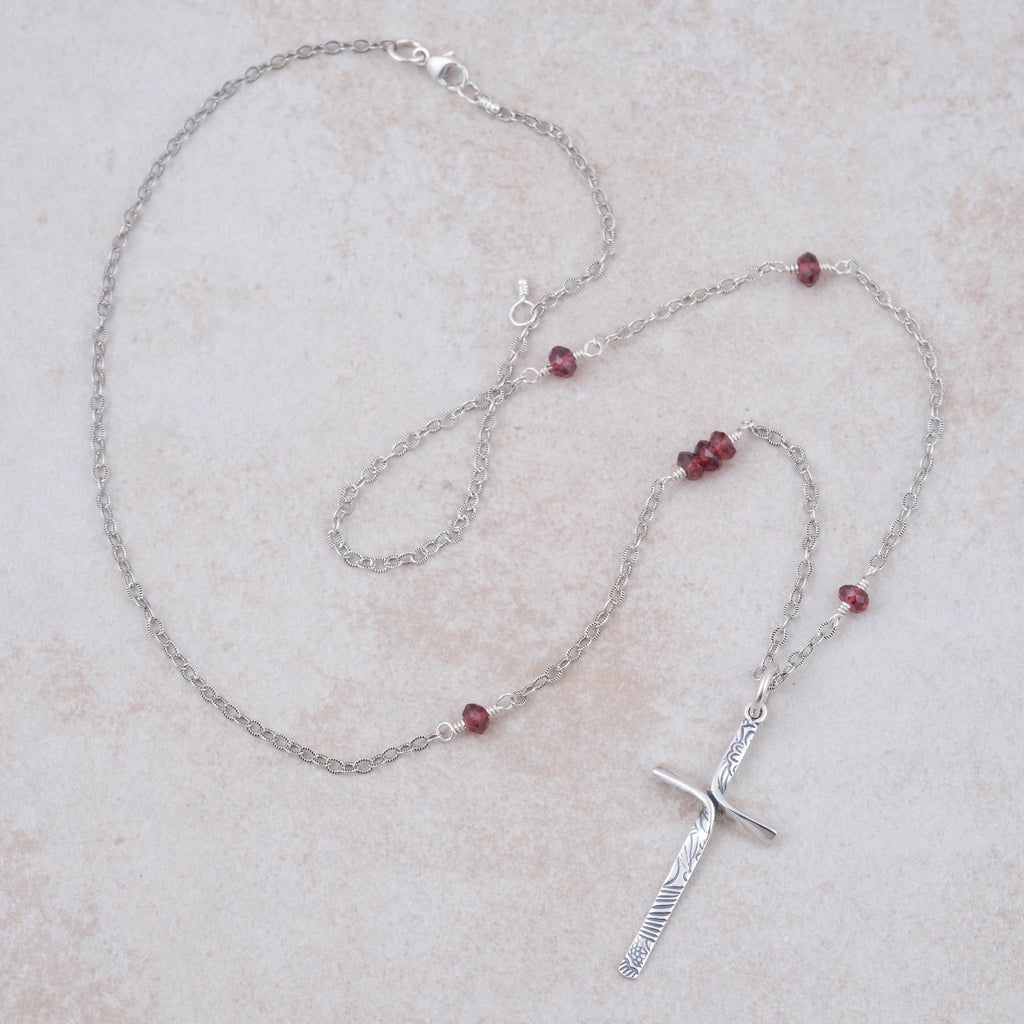 Ribbon Cross Pendant - Holly Lane