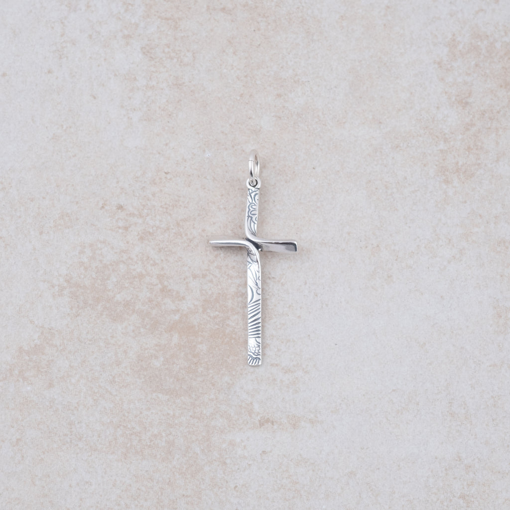 Ribbon Cross Pendant - Holly Lane