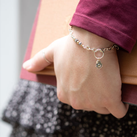 Tiny Cross Bracelet - Holly Lane