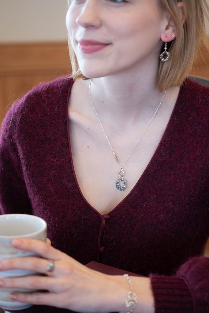 Wreath of Roses Pendant - Holly Lane
