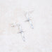 Ribbon Cross Earrings - Holly Lane