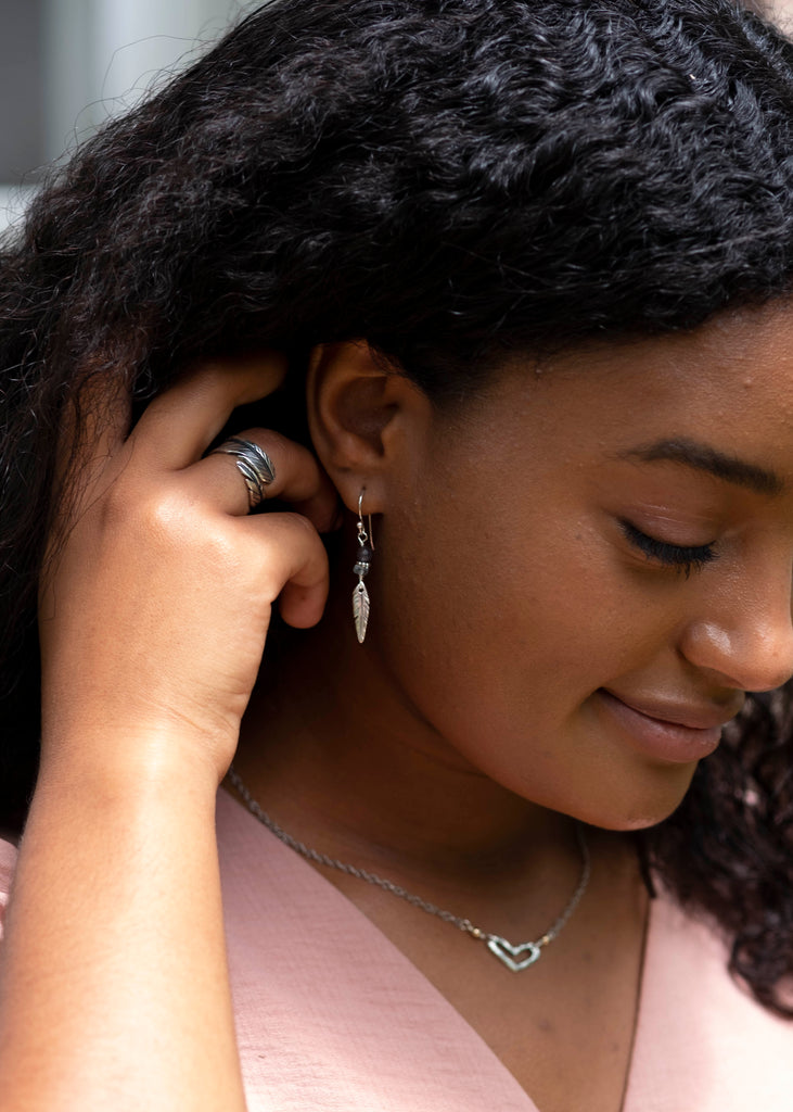 Feather Earrings - Holly Lane