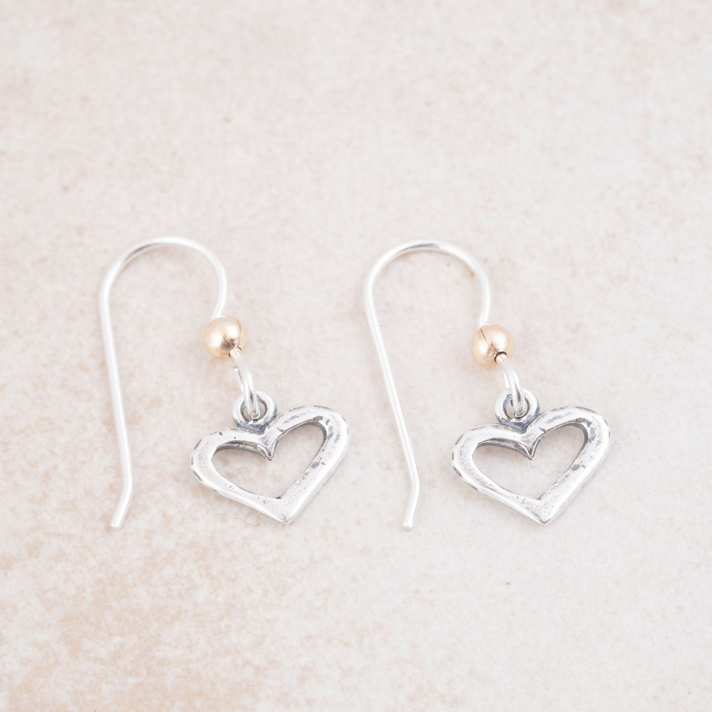 Open Heart Earrings