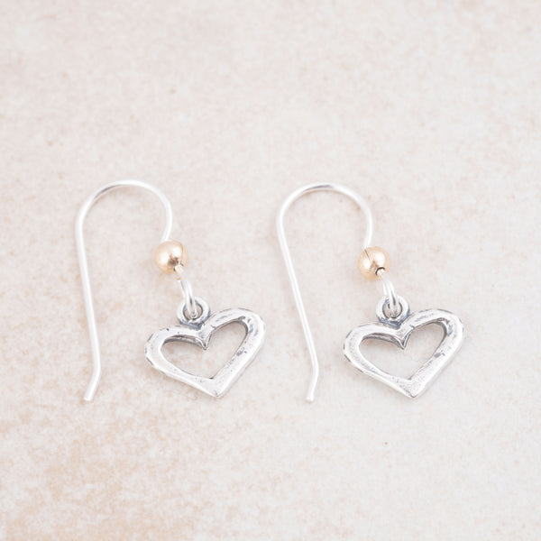 Open Heart Earrings