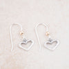 Open Heart Earrings