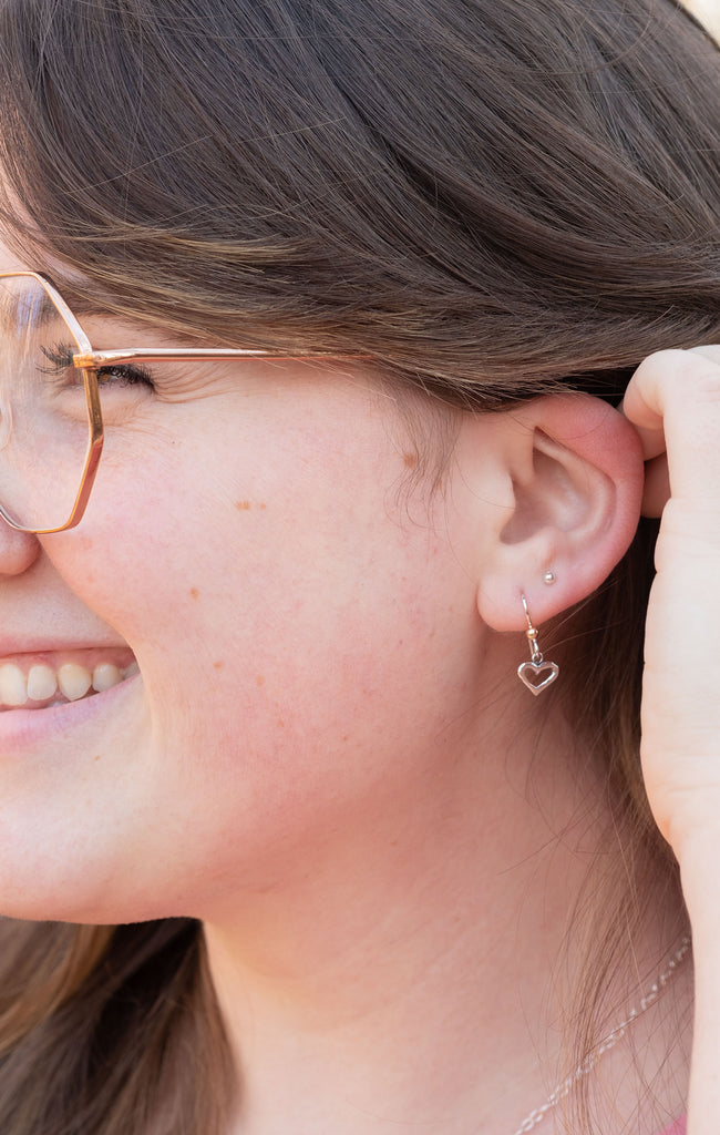 Open Heart Earrings - Holly Lane