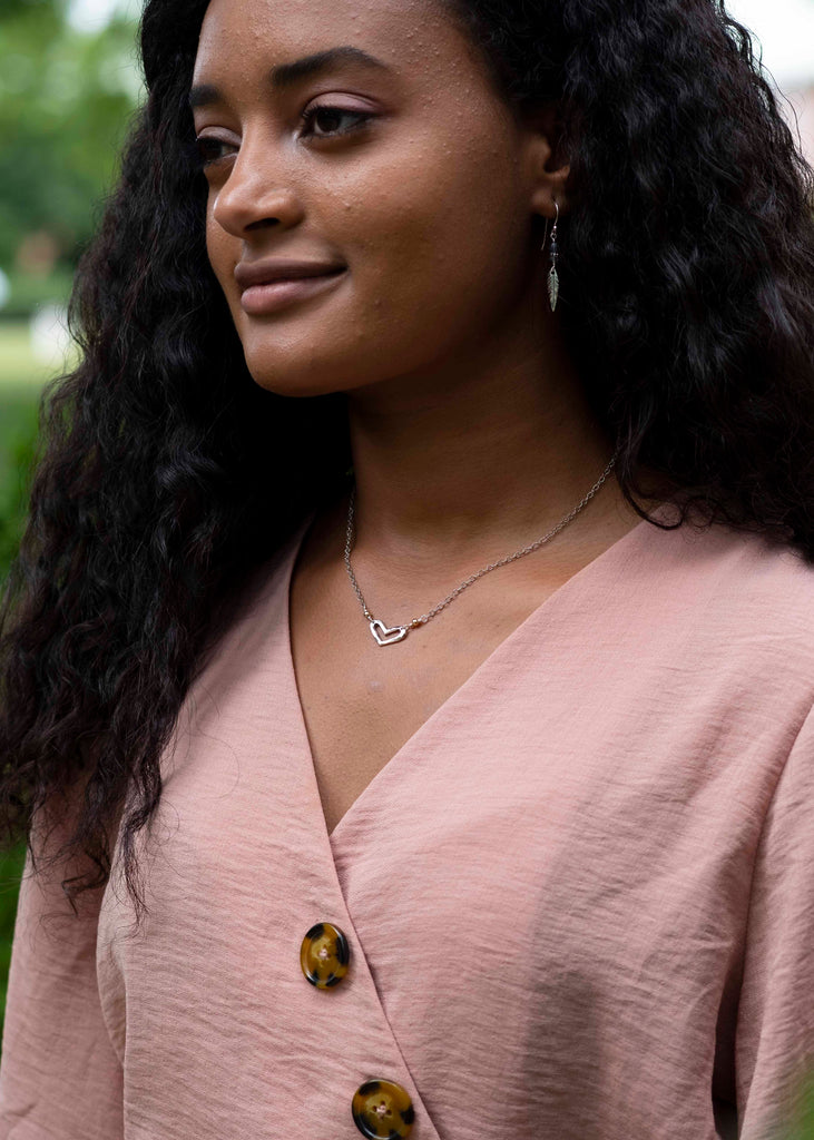 Open Heart Necklace - Holly Lane