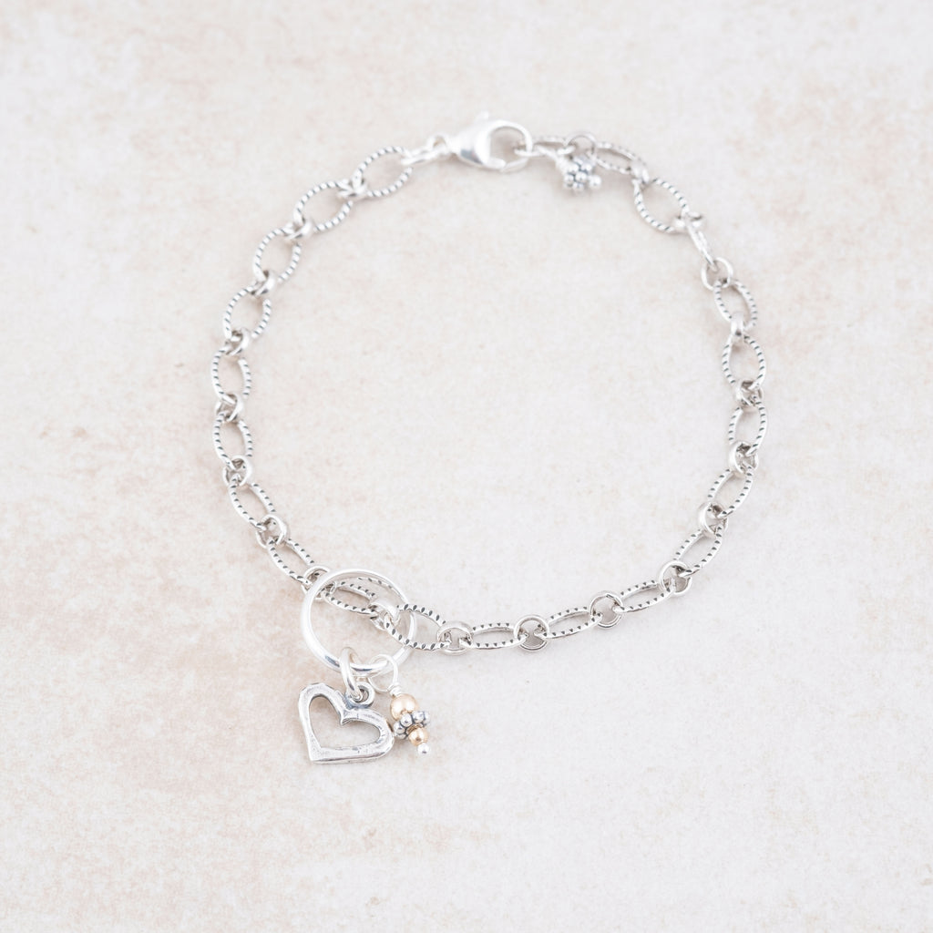 Oxidized Charm Bracelet - Holly Lane
