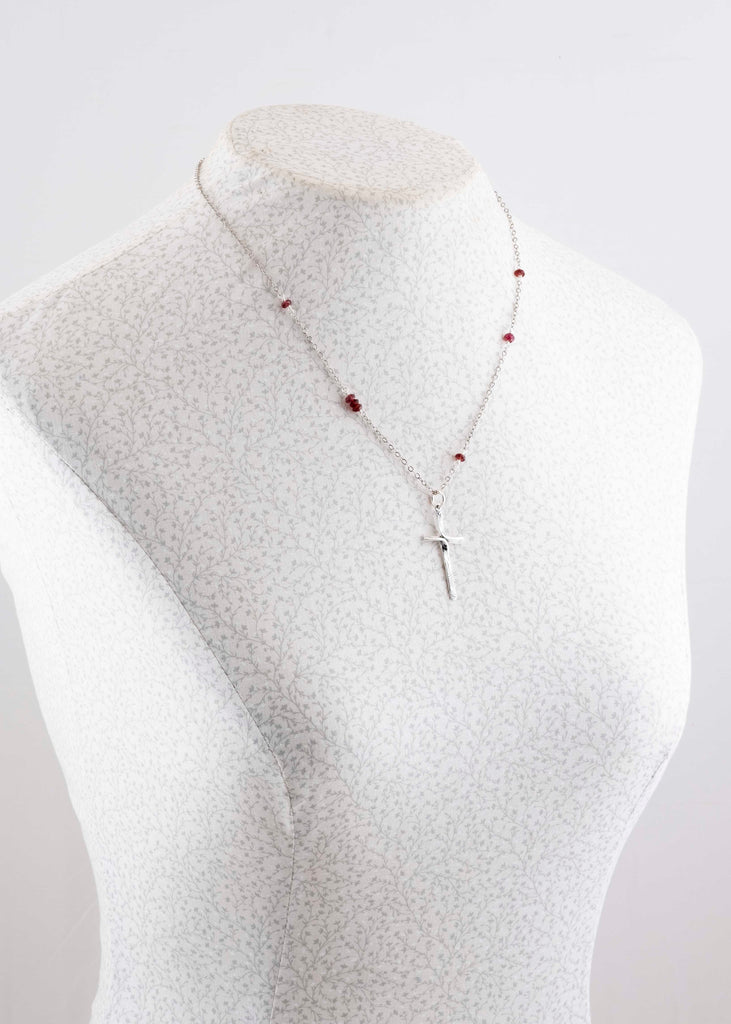 Ribbon Cross Pendant - Holly Lane