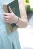 Woven Leather Charm Bracelet