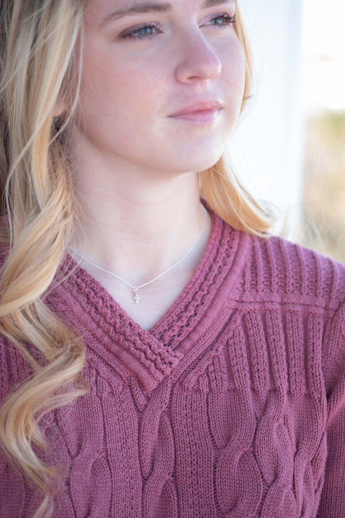 Little Cross Necklace - Holly Lane