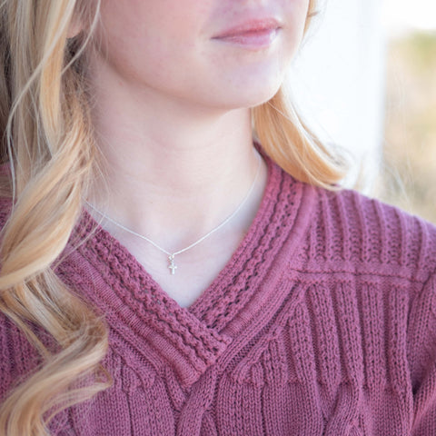 Little Cross Necklace - Holly Lane