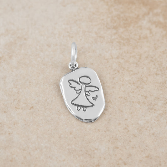 Carved Angel Pendant - Holly Lane