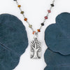 Tree of life on Tourmaline Necklace