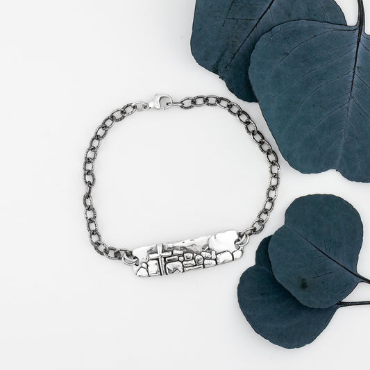 Jesus is My Rock Bracelet on chain - Holly Lane