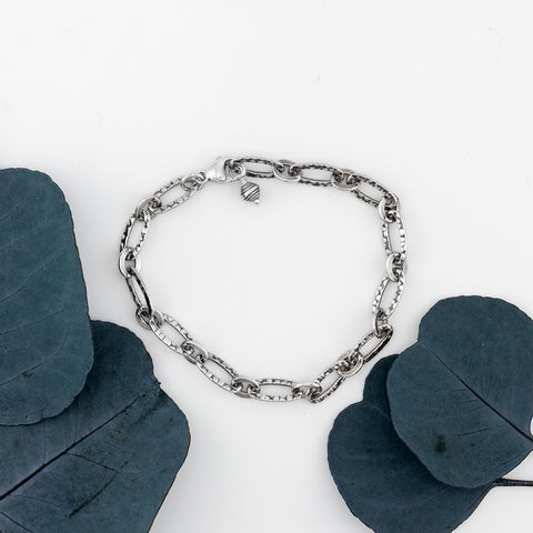 Oxidized Charm Bracelet - Holly Lane