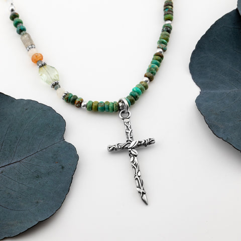 Vine Cross Necklace