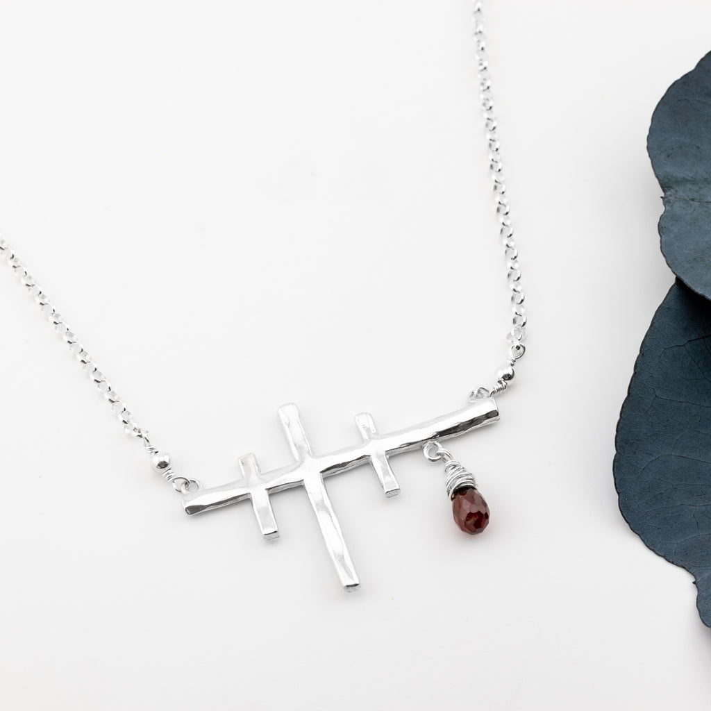 Three Crosses Necklace