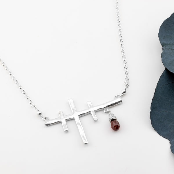 Three Crosses Necklace - Holly Lane