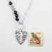 Shield on Dumortierite Necklace