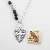 Shield on Dumortierite Necklace