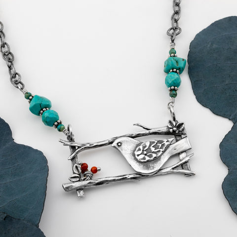 Birds & Berries Necklace