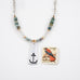 Moss Agate Anchor Necklace - Holly Lane