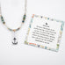 Moss Agate Anchor Necklace - Holly Lane