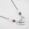 Amethyst Heart Necklace