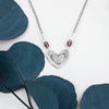 Amethyst Heart Necklace