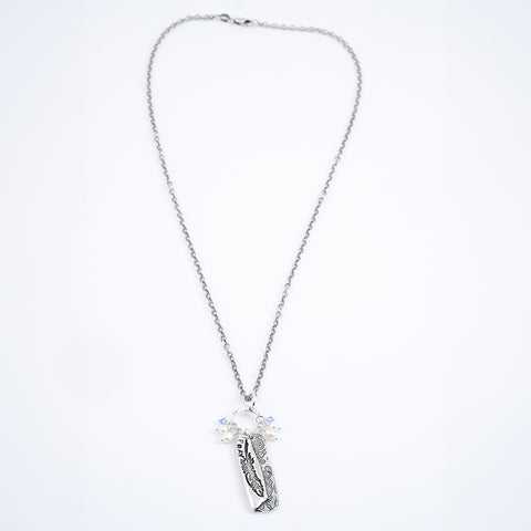 Halo Feather Necklace - Holly Lane