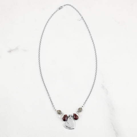 Heart for God Gemstone Necklace