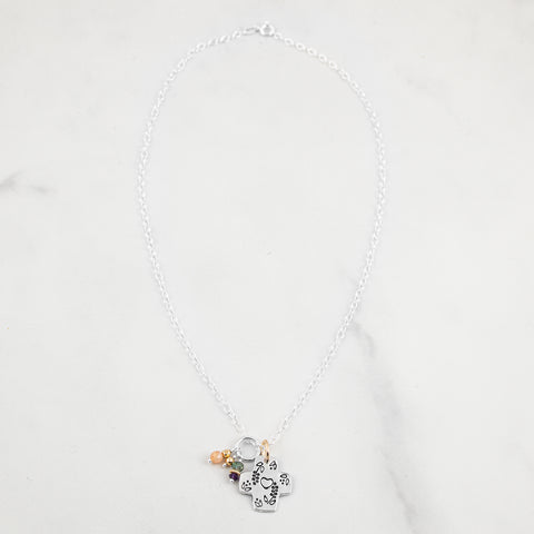 I Thank My God Cluster Necklace