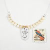 Rainbow Opal Angel Necklace