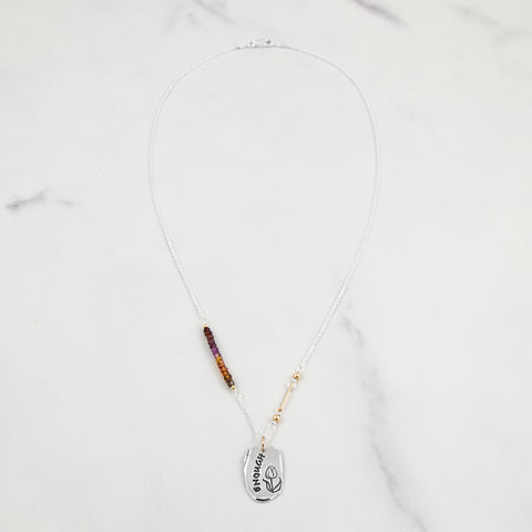 Gradient You Are Enough Necklace