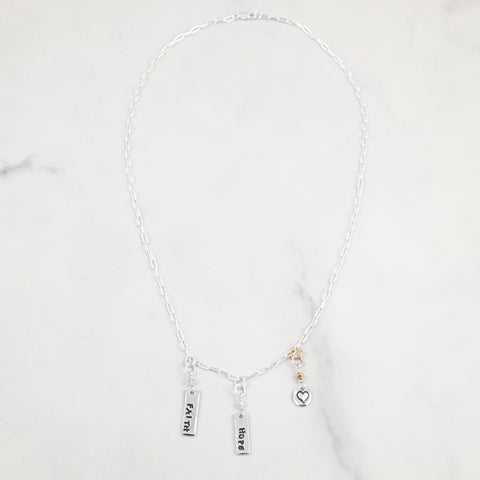 Faith, Hope, and Love Necklace