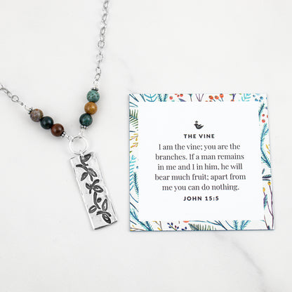 Vine Ocean Jasper Necklace - Holly Lane