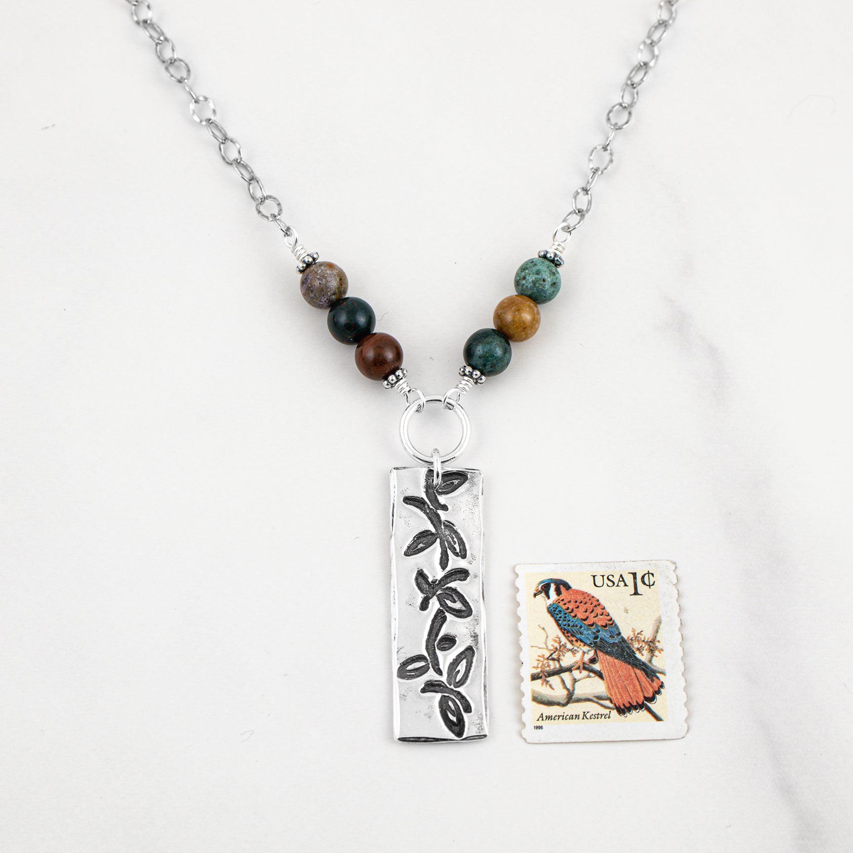 Vine Ocean Jasper Necklace - Holly Lane