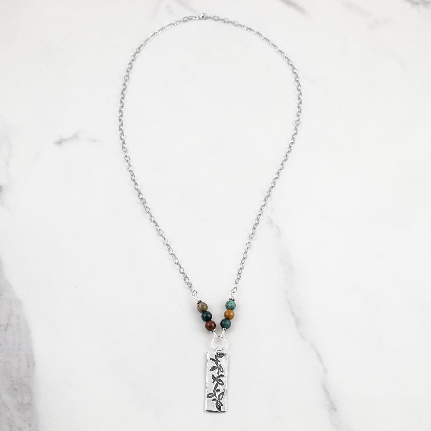 Vine Ocean Jasper Necklace - Holly Lane