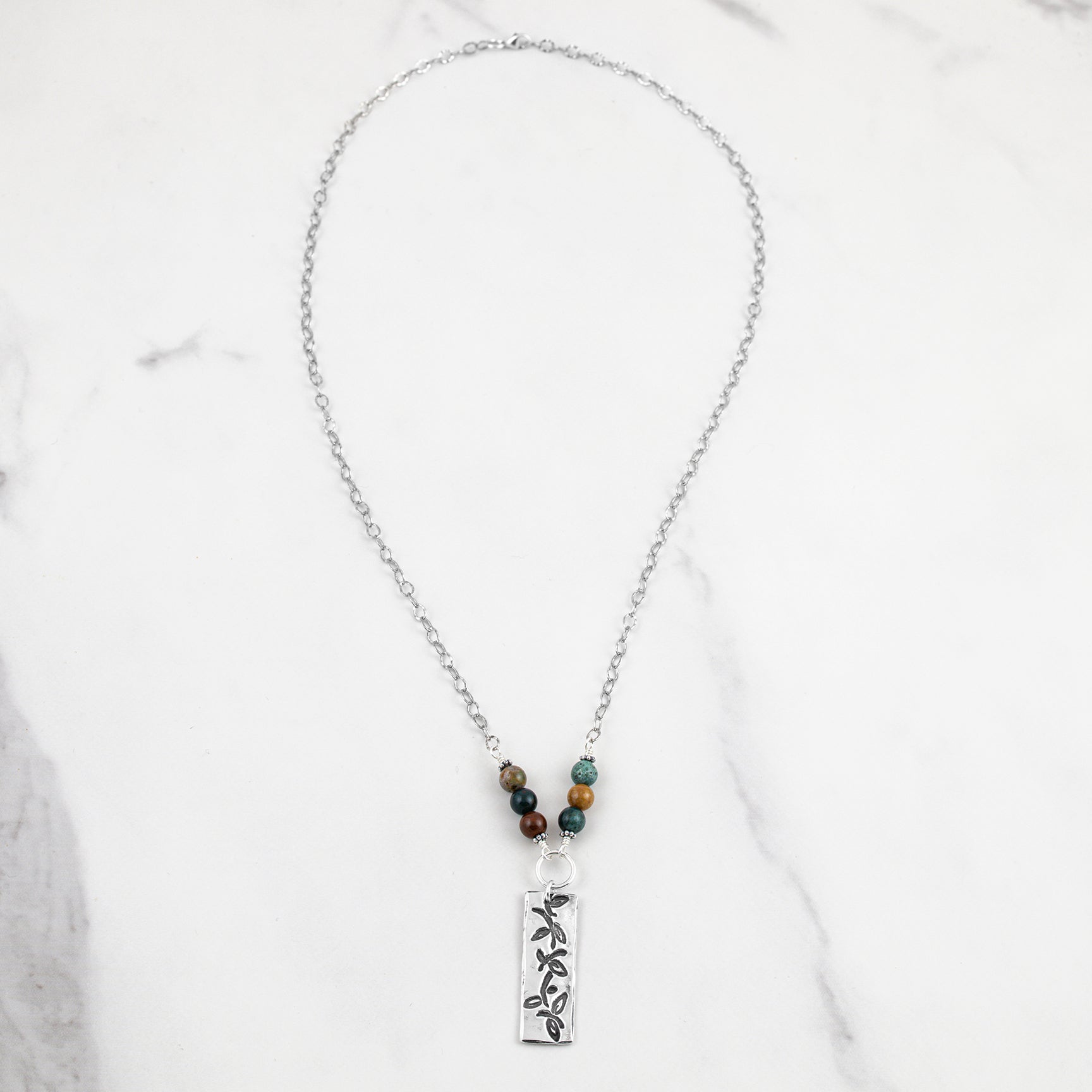 Vine Ocean Jasper Necklace - Holly Lane