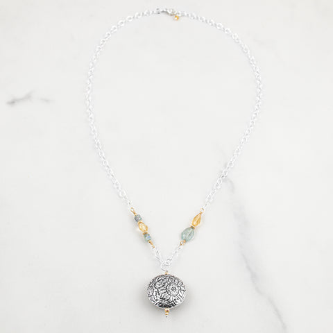 Sunflower Lentil Necklace
