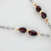 Flowers Fade Garnet Necklace
