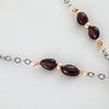 Flowers Fade Garnet Necklace
