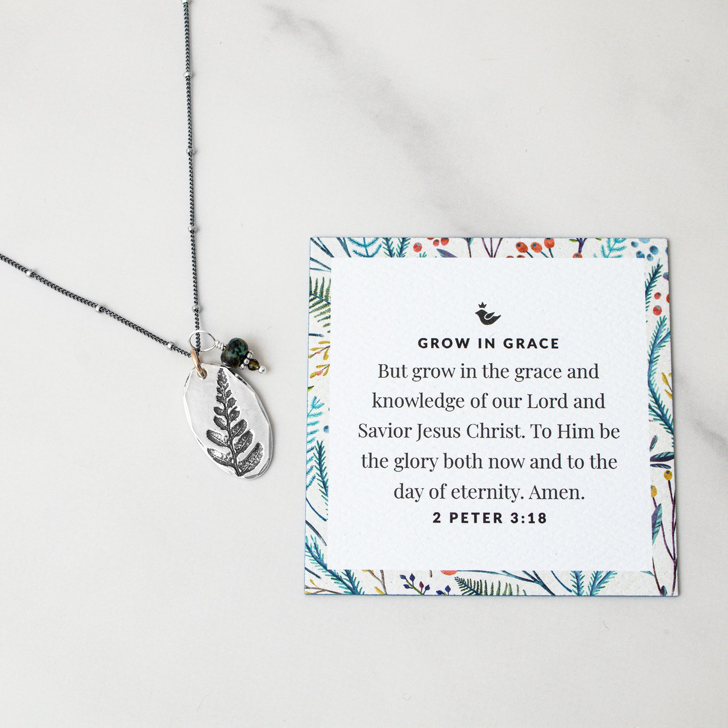 Oval Grow In Grace Necklace - Holly Lane