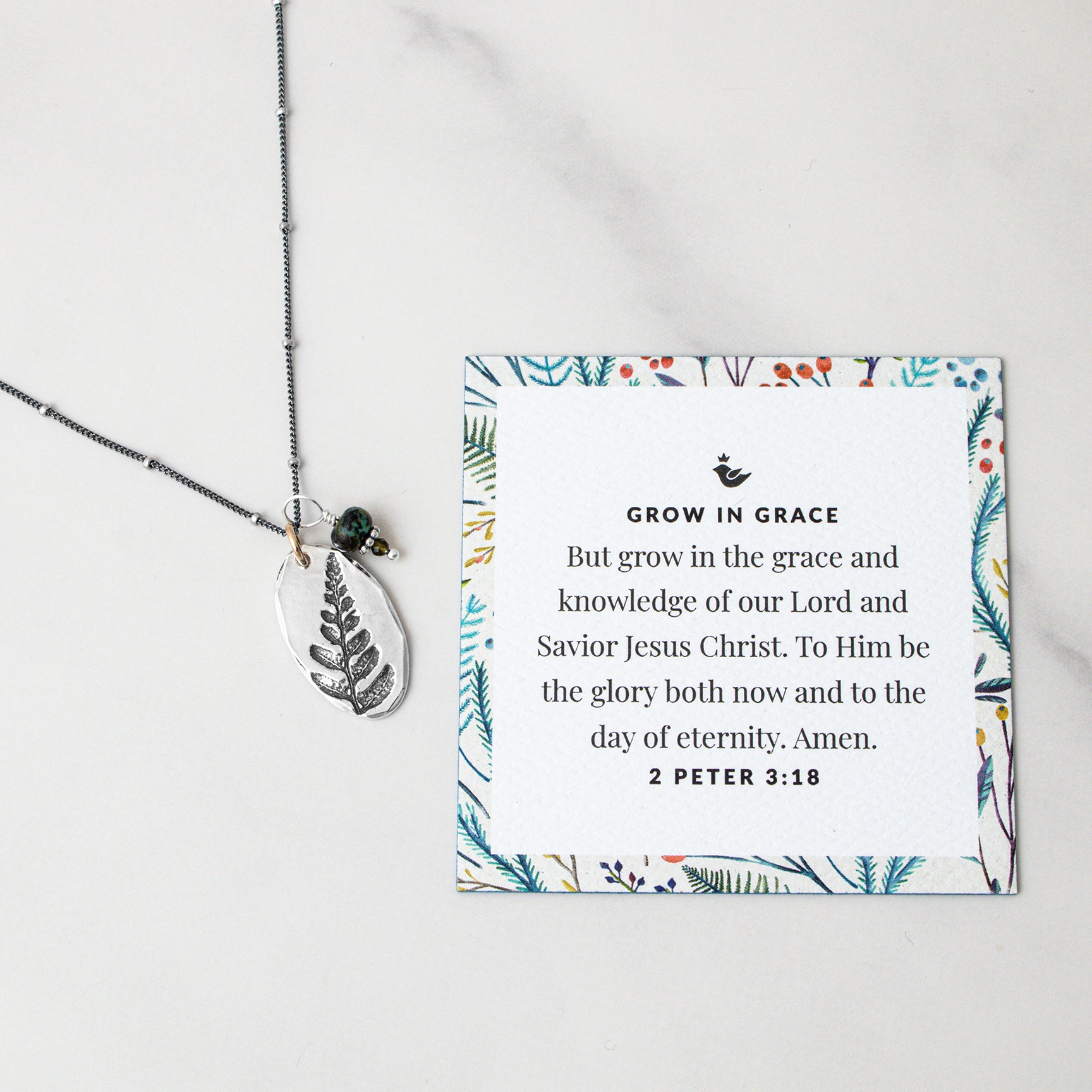 Oval Grow In Grace Necklace - Holly Lane